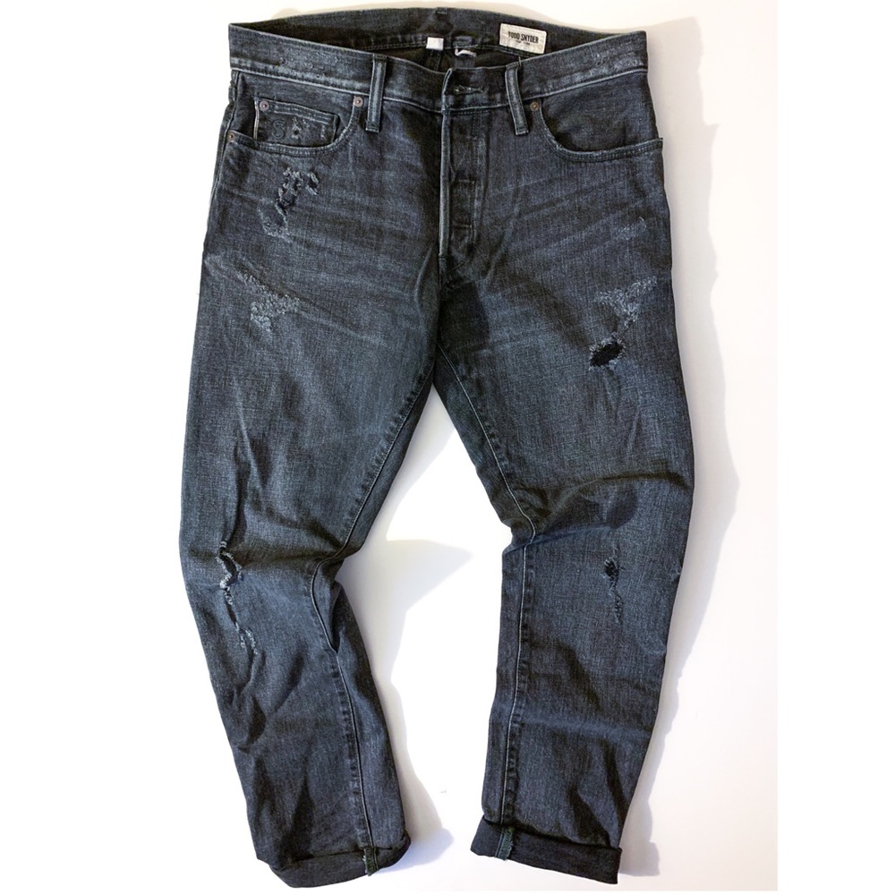 Todd Snyder New York Distressed Slim Jeans